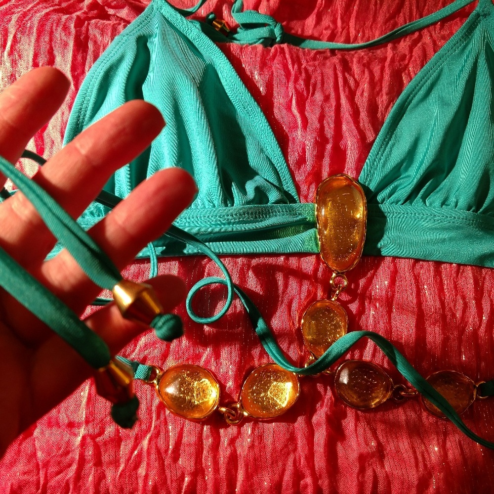 NWOT | Bikini Top w/ Waist Jewels